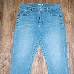 Loft High Rise Waist Flare Crop